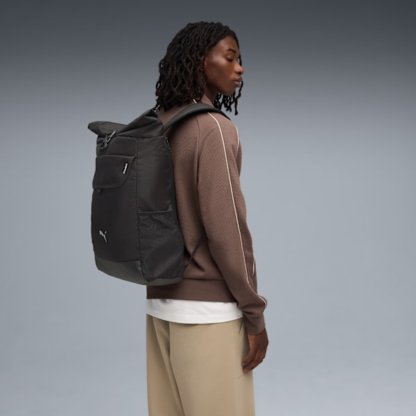 PUMATECH Roll Top 26L Backpack, PUMA Black, extralarge-GBR
