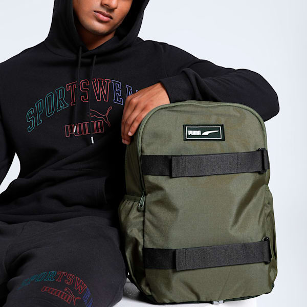 Deck Backpack, Dark Olive, extralarge-IND