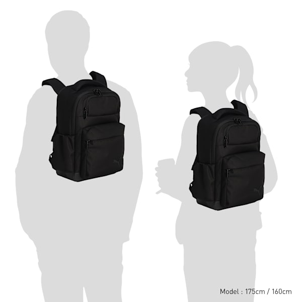 ユニセックス プーマ ドロップ スモール バックパック 16L, PUMA Black, extralarge-JPN