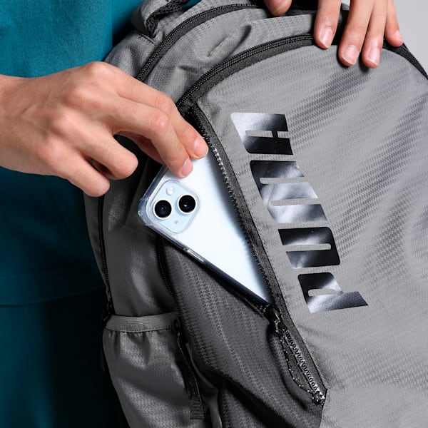 Colorblock Backpack, Cool Dark Gray, extralarge-IND