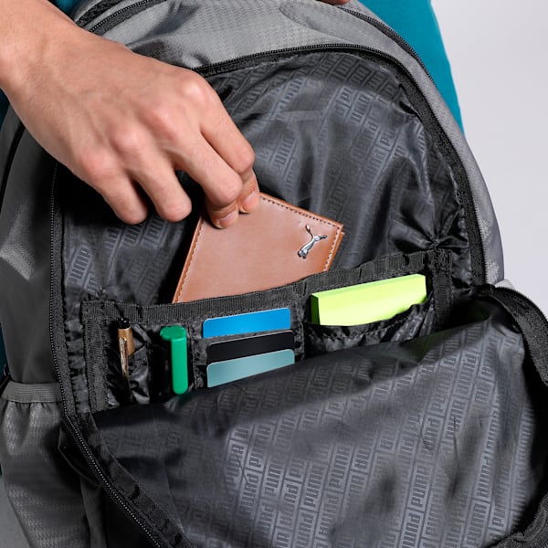 Colorblock Backpack, Cool Dark Gray, extralarge-IND