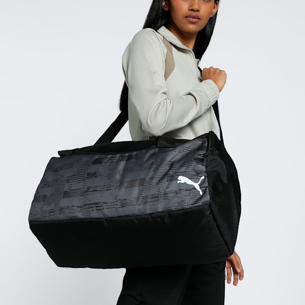 individualRISE Unisex Small Football Bag, PUMA Black-Asphalt, extralarge-IND