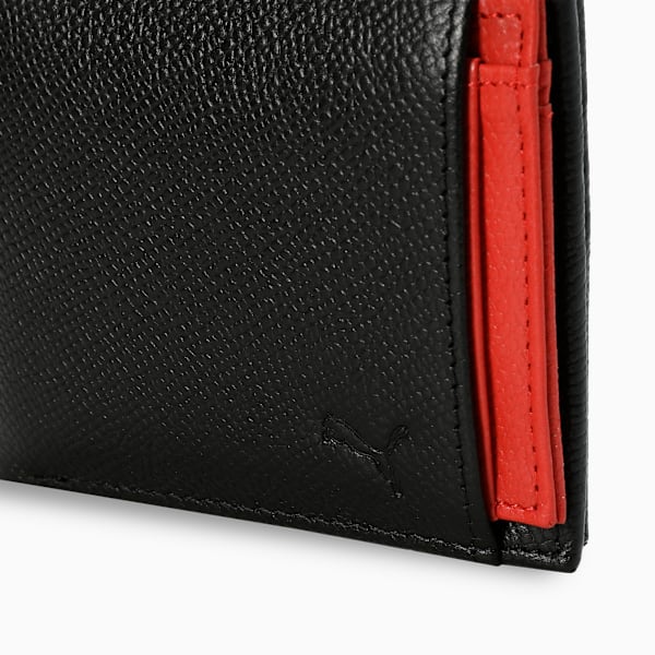 Leather 2 in 1 Wallet, PUMA Black, extralarge-IND