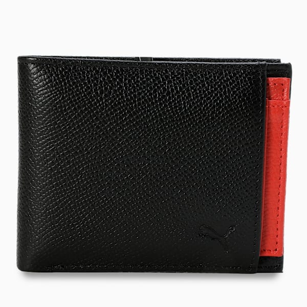 Leather 2 in 1 Wallet, PUMA Black, extralarge-IND