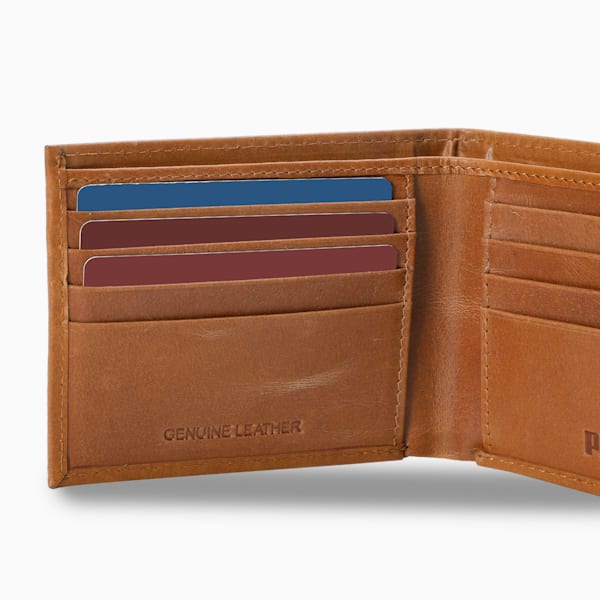 Logo Leather Wallet, Desert Tan, extralarge-IND
