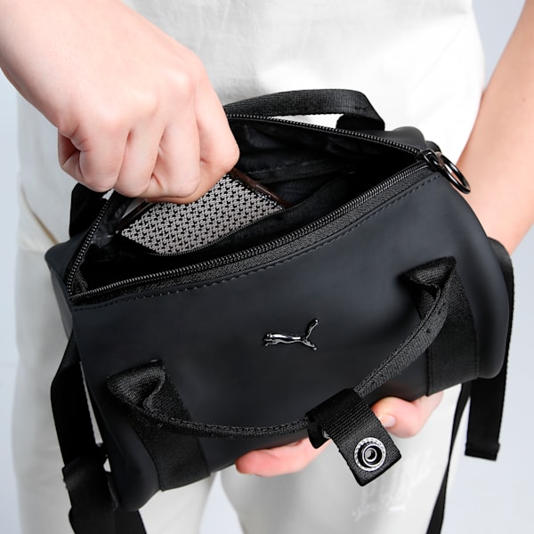 PU Zen Mini Barrel Sling Bag, PUMA Black, extralarge-IND