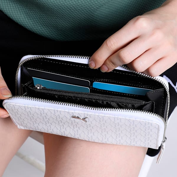 Women's Clutch, PUMA White-AOP, extralarge-IND