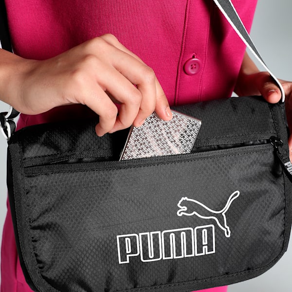 Core Base Women's Shoulder Bag, PUMA Black, extralarge-IND