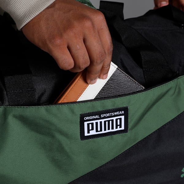 Duffel Bag, PUMA Black-Deep Lichen Green, extralarge-IND