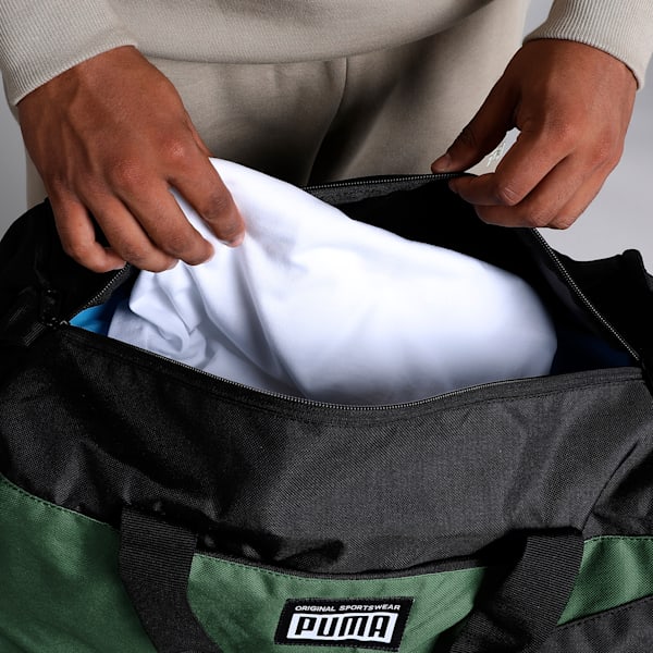 Duffel Bag, PUMA Black-Deep Lichen Green, extralarge-IND