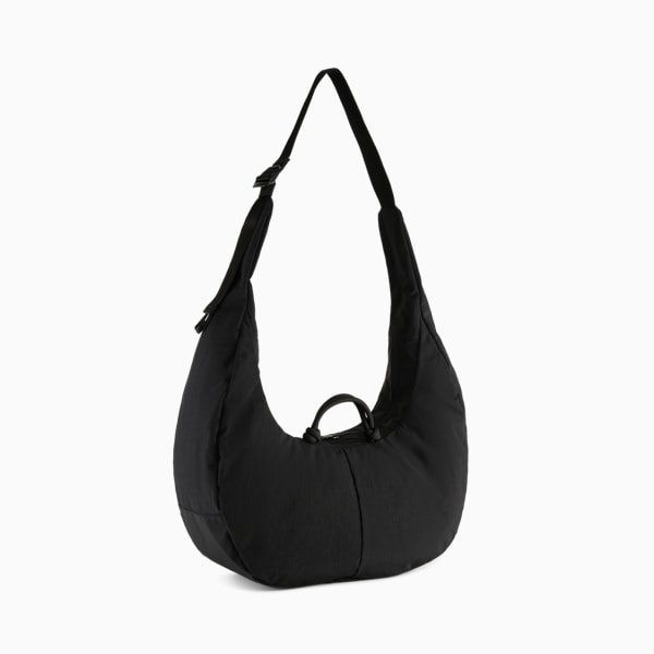 PUMA.BL Large 16.5L Hobo Crossbody Bag, PUMA Black, extralarge