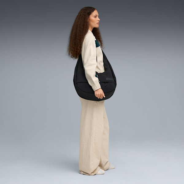 PUMA.BL Large 16.5L Hobo Crossbody Bag, PUMA Black, extralarge