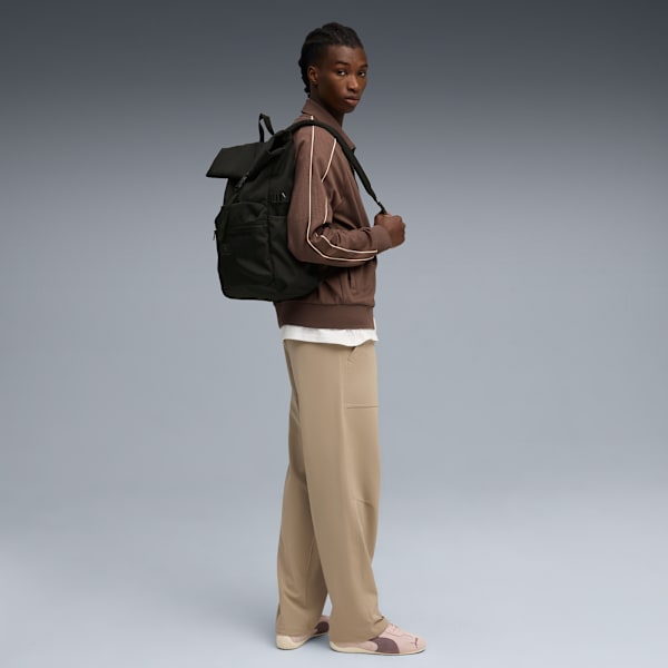 Essentials 20L Roll-Top Backpack Youth, PUMA Black, extralarge-GBR