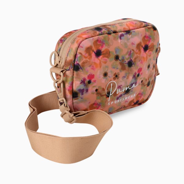 MAYZE Women's Sling Bag, Orange Brick-Orange Peach-AOP, extralarge-IND