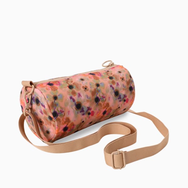 MAYZE Mini Women's Barrel Bag, Orange Brick-Orange Peach-AOP, extralarge-IND