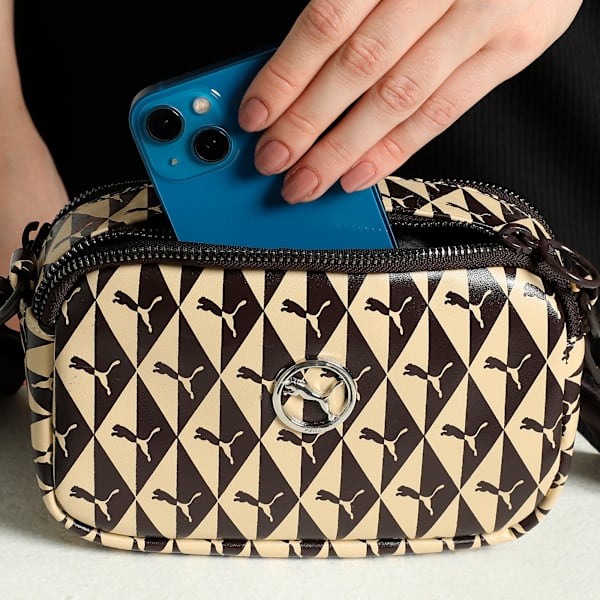 CA PRO Women's Crossbody Sling Bag, Chocolate-Toasted Almond-AOP, extralarge-IND