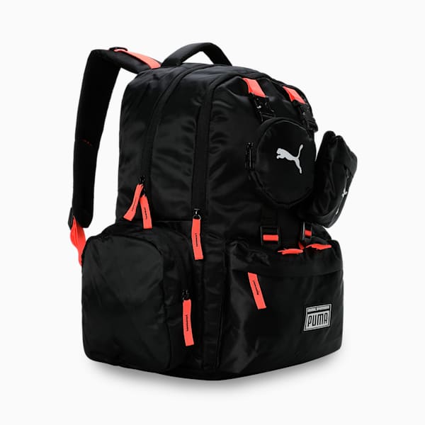 RS Convertible Backpack, PUMA Black-Glowing Red, extralarge-IND