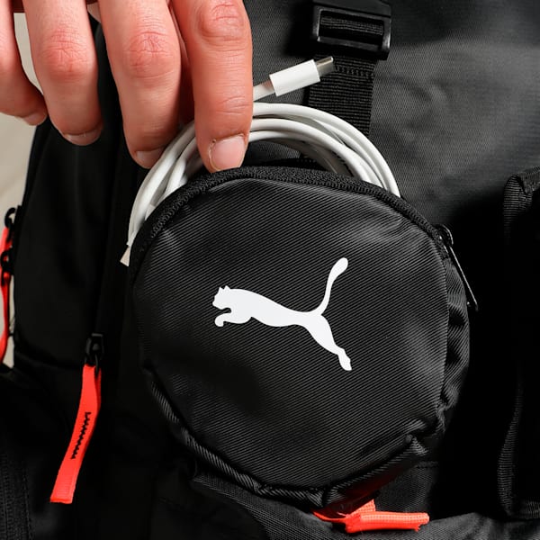RS Convertible Backpack, PUMA Black-Glowing Red, extralarge-IND