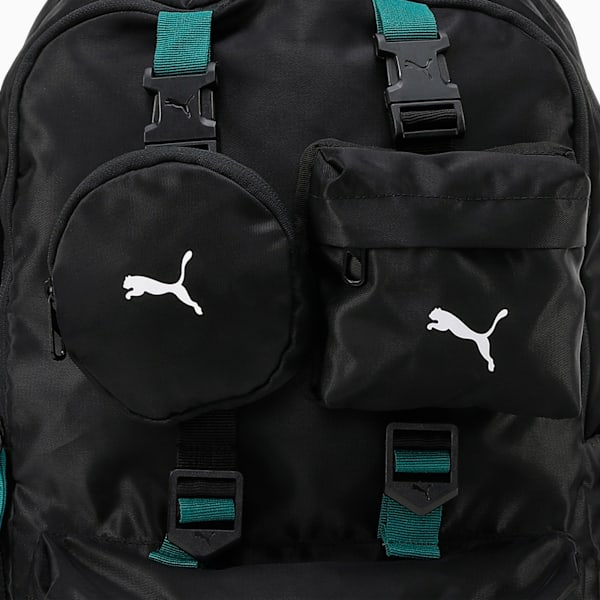 RS Convertible Backpack, PUMA Black-Wild Green, extralarge-IND
