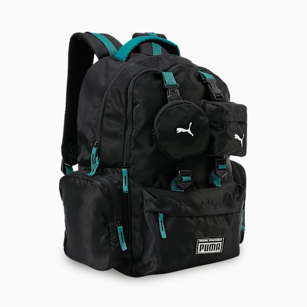 RS Convertible Backpack, PUMA Black-Wild Green, extralarge-IND