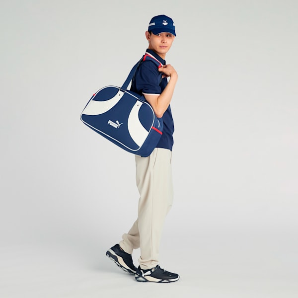 ユニセックス ゴルフ FOG クラシック ボストンバッグ, Deep Navy-White Glow-Strong Red, extralarge-JPN