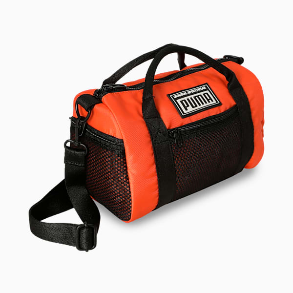 PUMA X COLOR SPLASH Women's Lightweight Sporty Barrel Bag, Ultra Orange, extralarge-IND