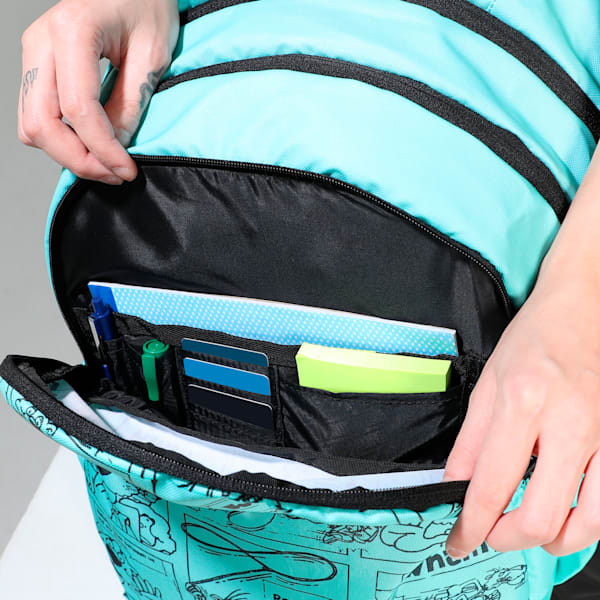 SUPER KIDS Backpack, Aquatic-AOP, extralarge-IND