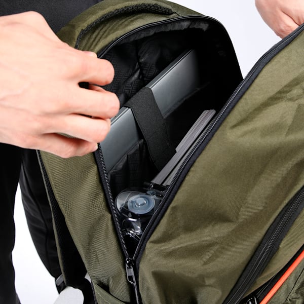 PUMA HAVERSACK Unisex Backpack, Dark Olive, extralarge-IND