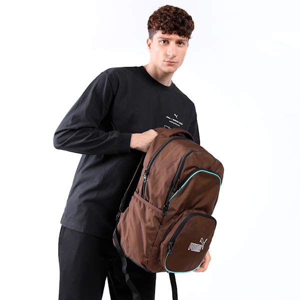 PUMA HAVERSACK Unisex Backpack, Chocolate, extralarge-IND