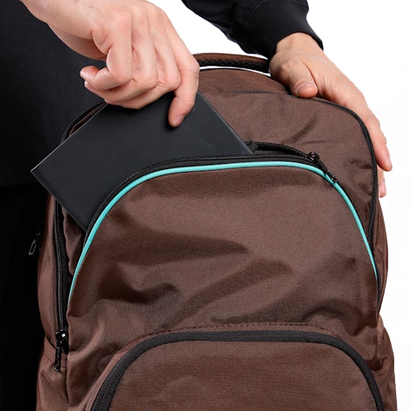 PUMA HAVERSACK Unisex Backpack, Chocolate, extralarge-IND