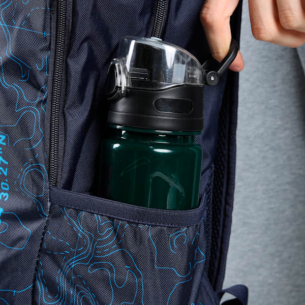 PUMA HQ Unisex Backpack, PUMA Navy, extralarge-IND