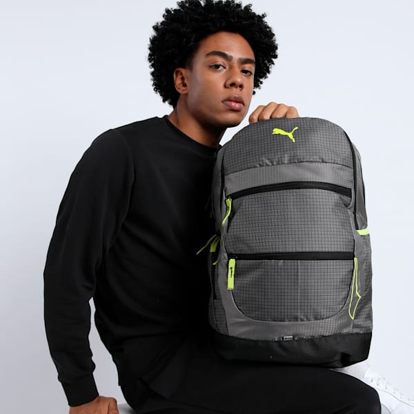 PUMA DENVER Unisex Backpack, Charcoal Gray, extralarge-IND
