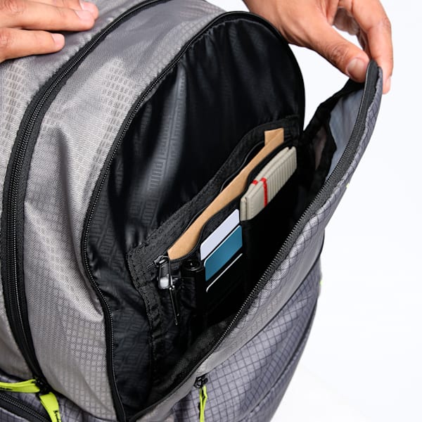PUMA DENVER Unisex Backpack, Charcoal Gray, extralarge-IND