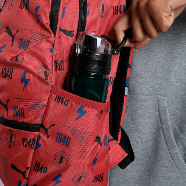 PUMA TOKYO Unisex Backpack, PUMA Red-AOP, extralarge-IND