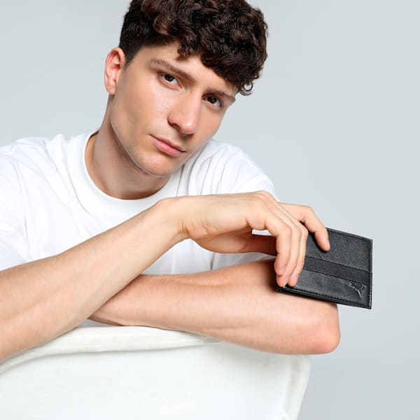 NOVO Leather Wallet, PUMA Black, extralarge-IND
