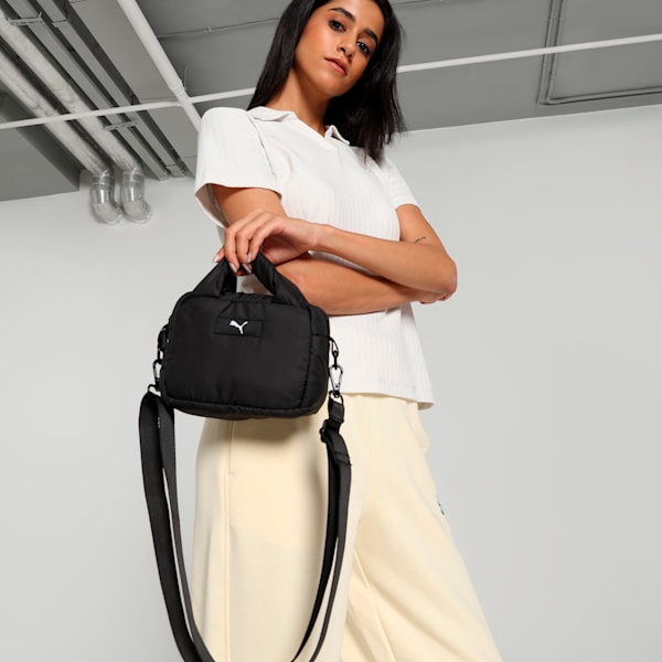 PLUSH Women's Crossbody Bag, PUMA Black, extralarge-IND