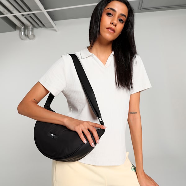 PLUSH Women's Halfmoon Bag, PUMA Black, extralarge-IND