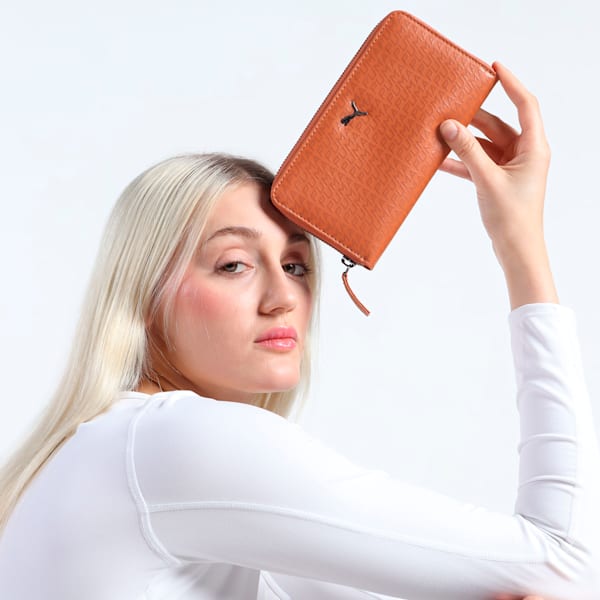 SIGNATURE Women's Clutch, Warm Chestnut, extralarge-IND
