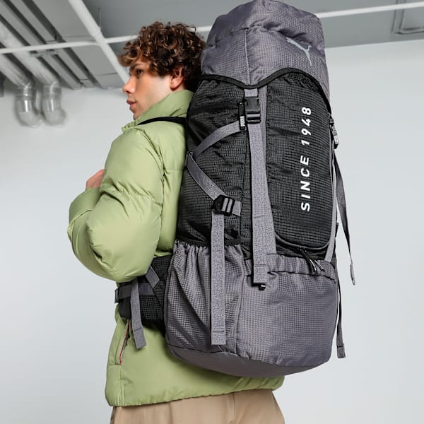 PUMA PEAKPACKER Trekking Rucksack 54.5L, Cool Dark Gray-PUMA Black, extralarge-IND