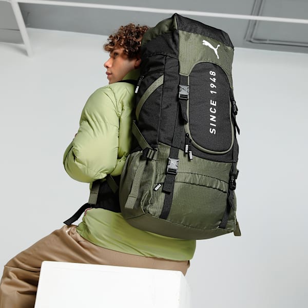 PUMA PEAKPACKER Trekking Rucksack 54.5L, PUMA Olive-PUMA Black, extralarge-IND