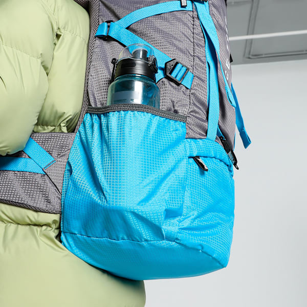 PUMA PEAKPACKER Trekking Extra Large Rucksack 54L, Bright Aqua-Cool Mid Gray, extralarge-IND