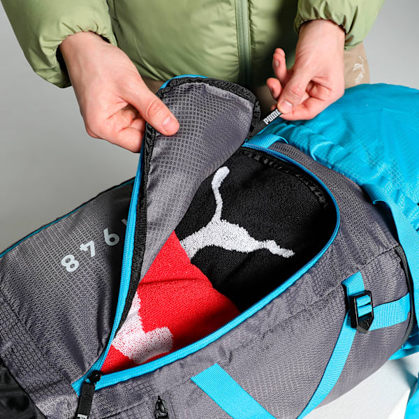 PUMA PEAKPACKER Trekking Extra Large Rucksack 54L, Bright Aqua-Cool Mid Gray, extralarge-IND