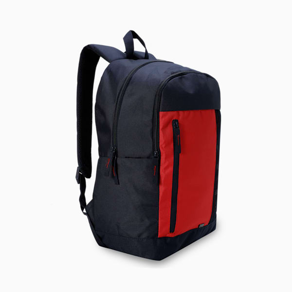 Colorblock Backpack, PUMA Navy-For All Time Red, extralarge-IND