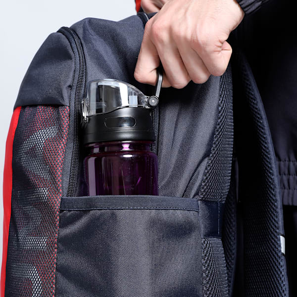 Colorblock Backpack, PUMA Navy-For All Time Red, extralarge-IND