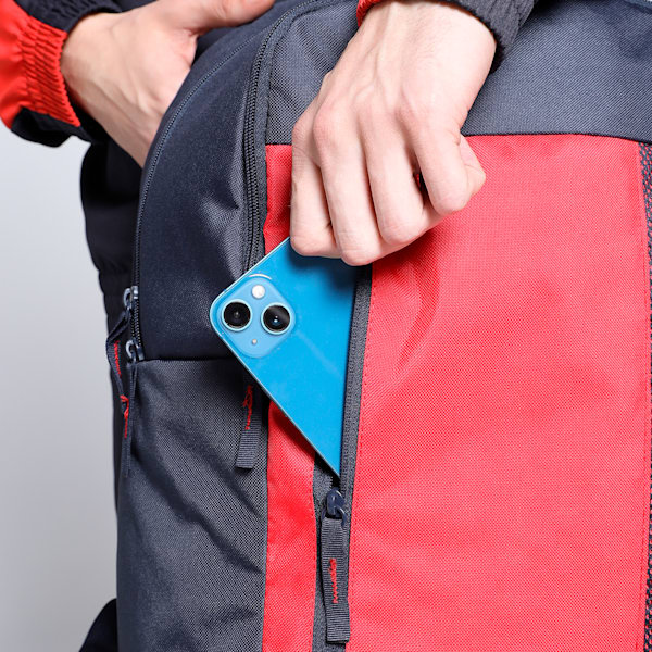Colorblock Backpack, PUMA Navy-For All Time Red, extralarge-IND