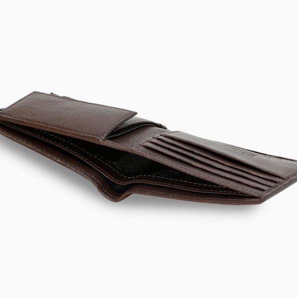 Cat Logo Leather Wallet, Chocolate, extralarge-IND