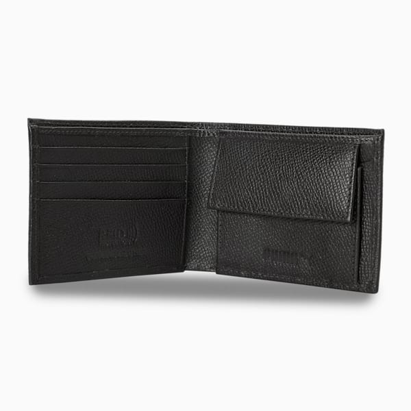 PUMA Cat Logo Unisex Leather Wallet, Chocolate, extralarge-IND