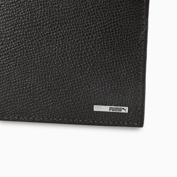 PUMA Cat Logo Unisex Leather Wallet, Chocolate, extralarge-IND