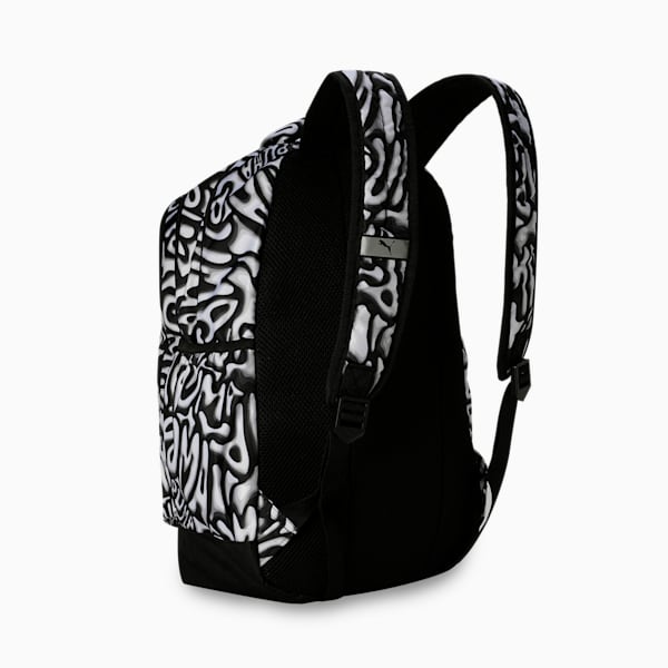 ACADEMY Printed Backpack, PUMA Black-Grafiti AOP, extralarge-IND
