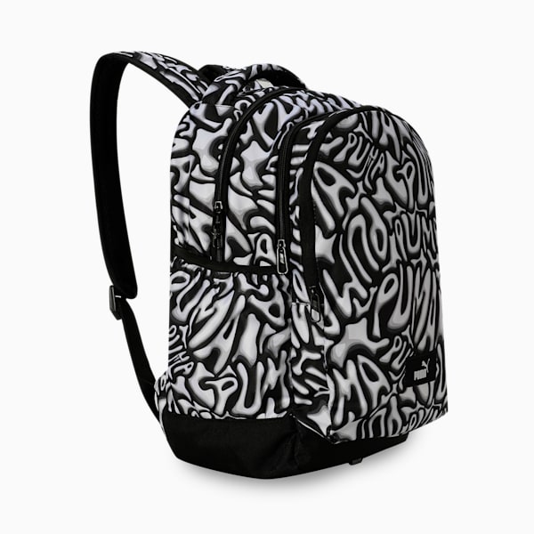 ACADEMY Printed Backpack, PUMA Black-Grafiti AOP, extralarge-IND